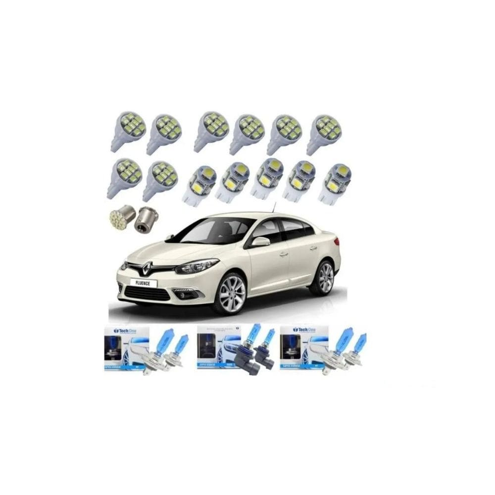 Renault Fluence 2011 A 2018 Kit Super Branca Farol Milha