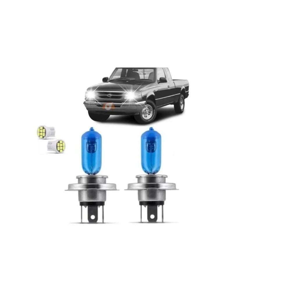 Ranger 93 94 95 96 97 Farol H4 Kit Lâmpadas Super Brancas