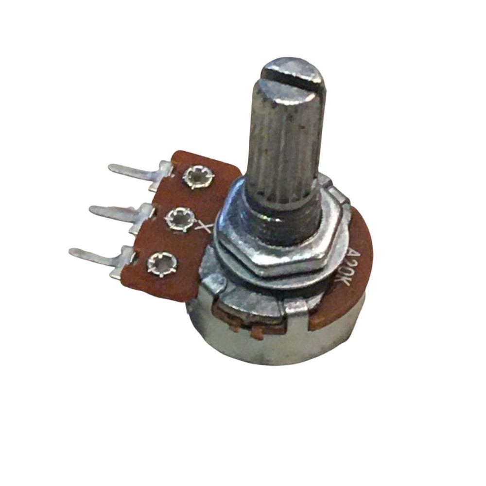 Potenciômetro 20k A L20 Eixo Longo - Controle de Volume