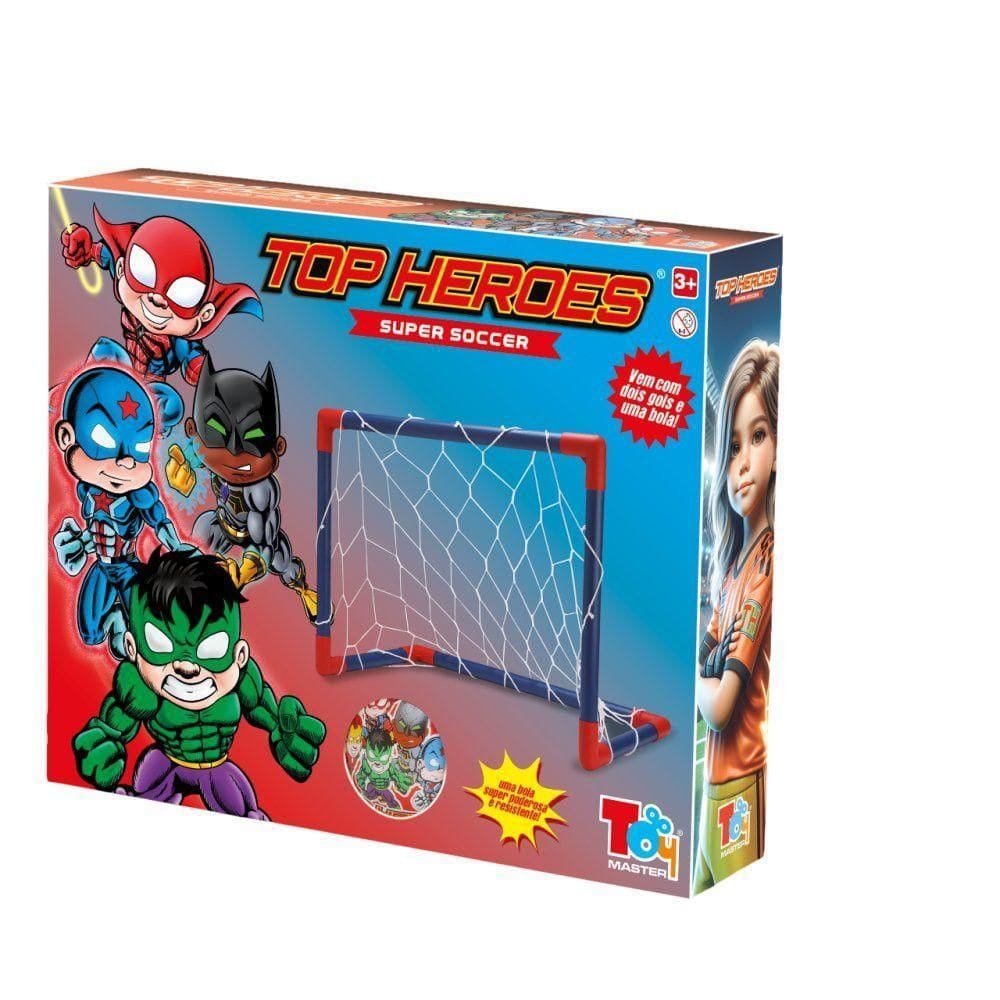 Kit Futebol 2 Gols E Bola - Homem Aranha