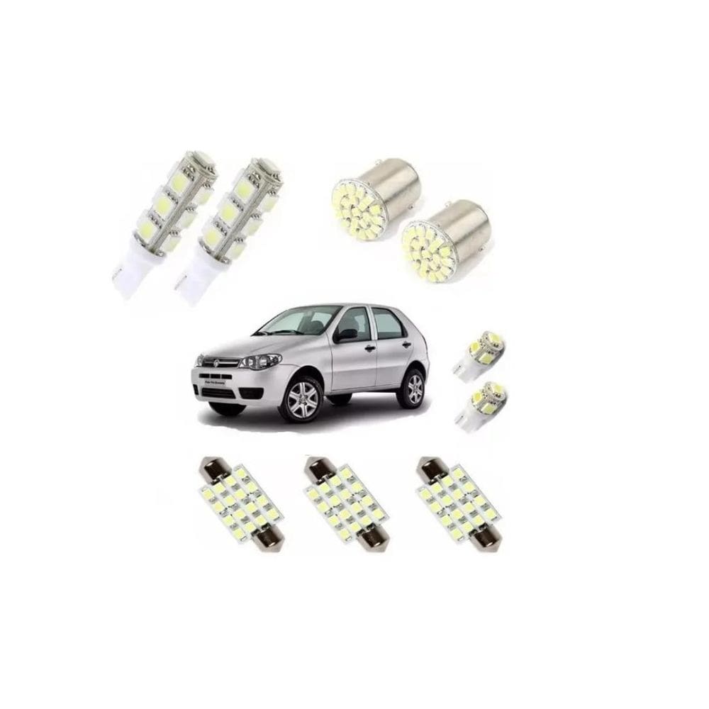 Kit Lâmpadas Led Palio Pingo Teto Placa Meia Luz Ré Completo