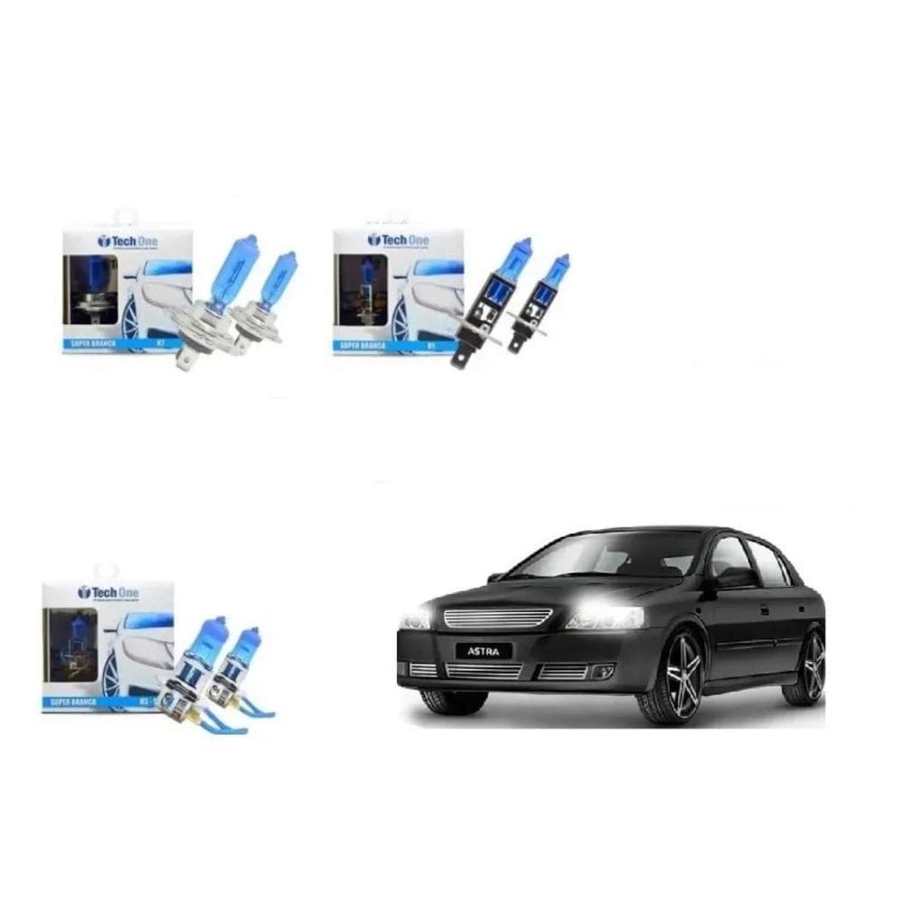 Kit Lampada Super Branca Astra 99 Á 2012 Farol/Milha
