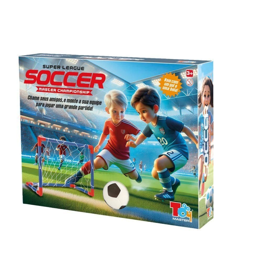 Kit Futebol 2 Gols E Bola - Super League