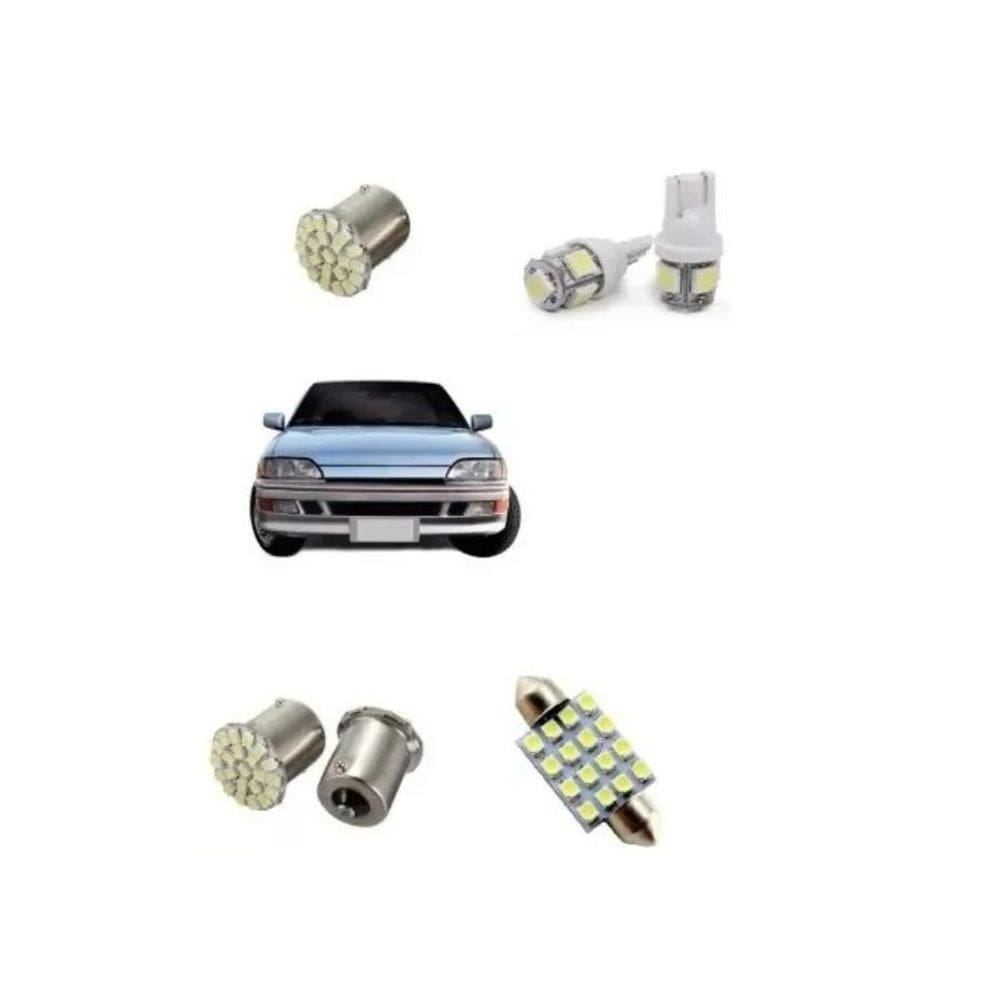 MP - Kit La mpadas Super Branca E Leds Escort