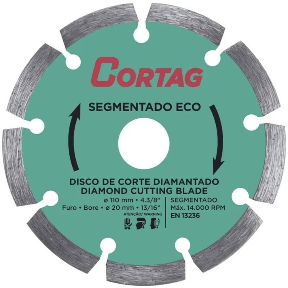 Disco Diamantado 4,3/8POL Segmentado ECO CORTAG