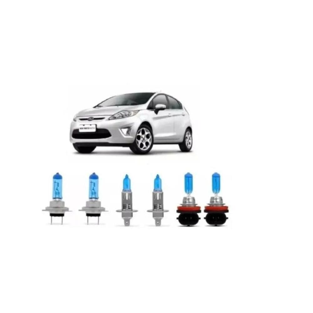 Kit Lâmpadas Super Branca Ford New Fiesta 2018 2019