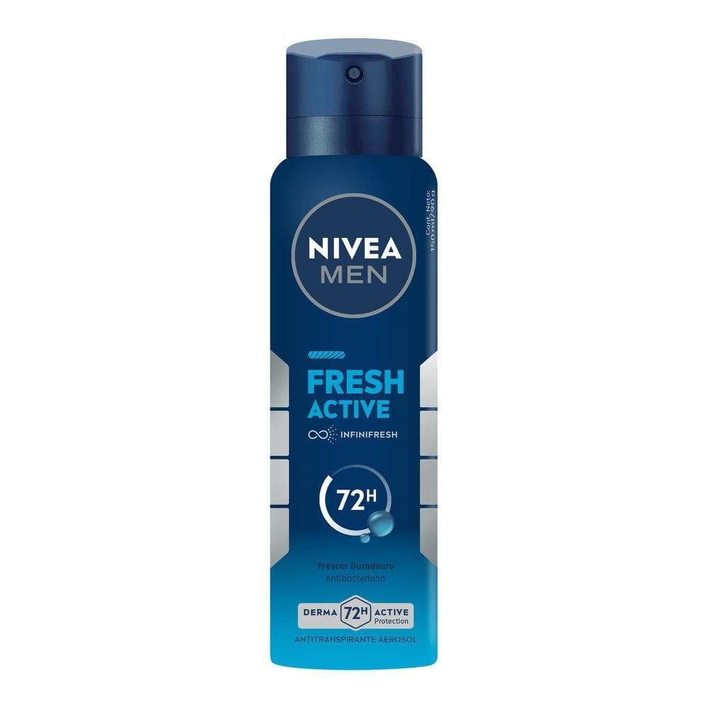 Desodorante Antitranspirante Aerossol NIVEA MEN Fresh Active 150ml