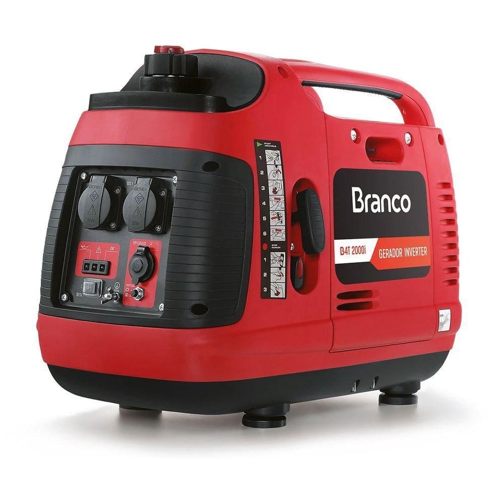 Gerador Gasolina Inverter 2,0kva Mono 220v B4t-2000i Branco