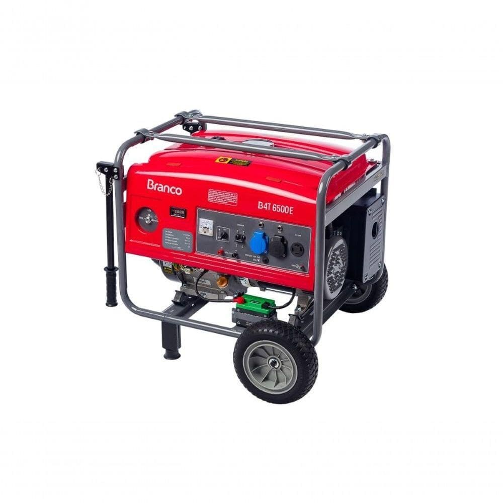 Gerador Gasolina 5,5kva Mono Partida Elét B4t-6500 Branco