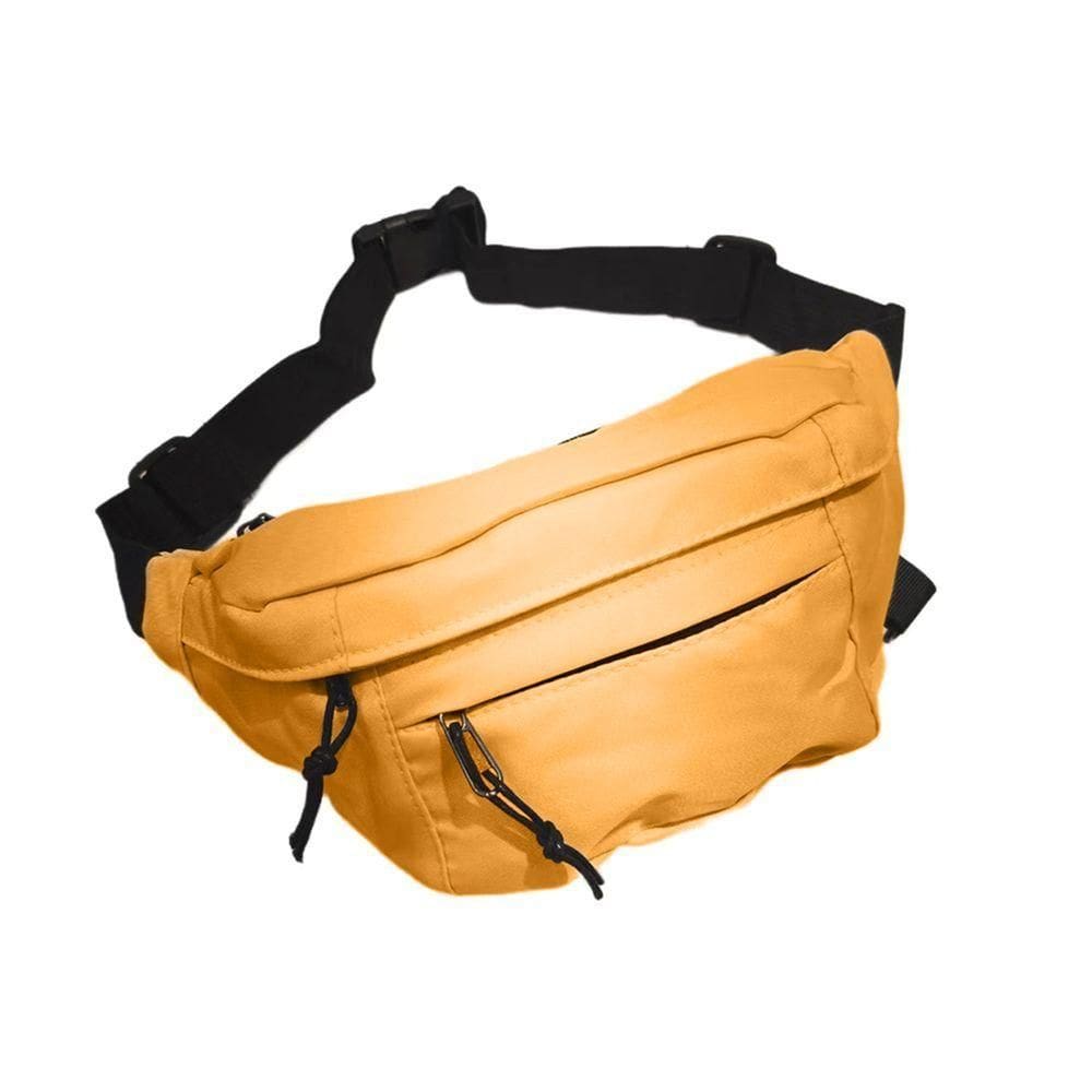 Pochete Bolsa Grande Transversal Ajustável Lisa Celular Dinheiro Laranja