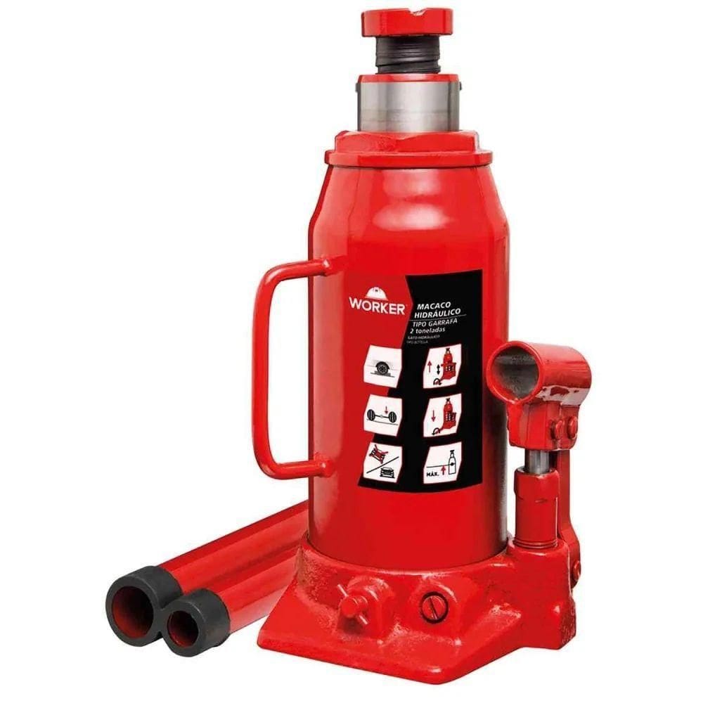 Macaco Hidráulico Garrafa 8 Toneladas 236-476mm Worker