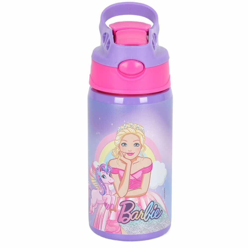 Garrafa com Bico - Aço Inox - 500ml - Barbie Unicórnio - Luxcel