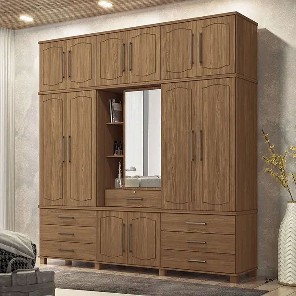 Roupeiro Santos Andira Londres 13 Portas 7 Gavetas Capelinha