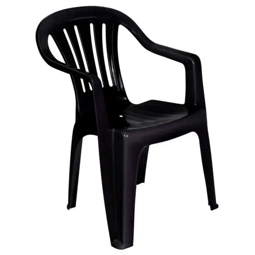 Cadeira Poltrona de Plastico Suporta ate 182kg Mor