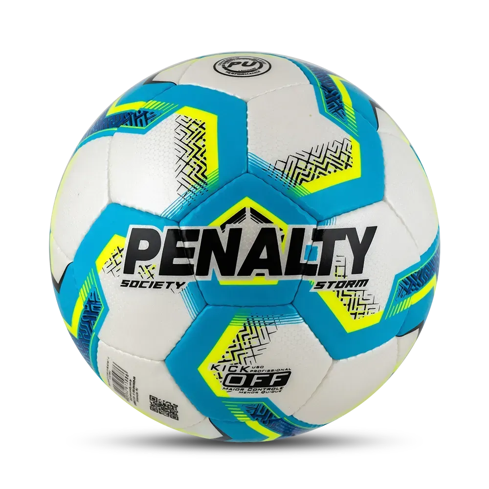 Bola Society Penalty Storm Costurada Oficial Azul Xxiii