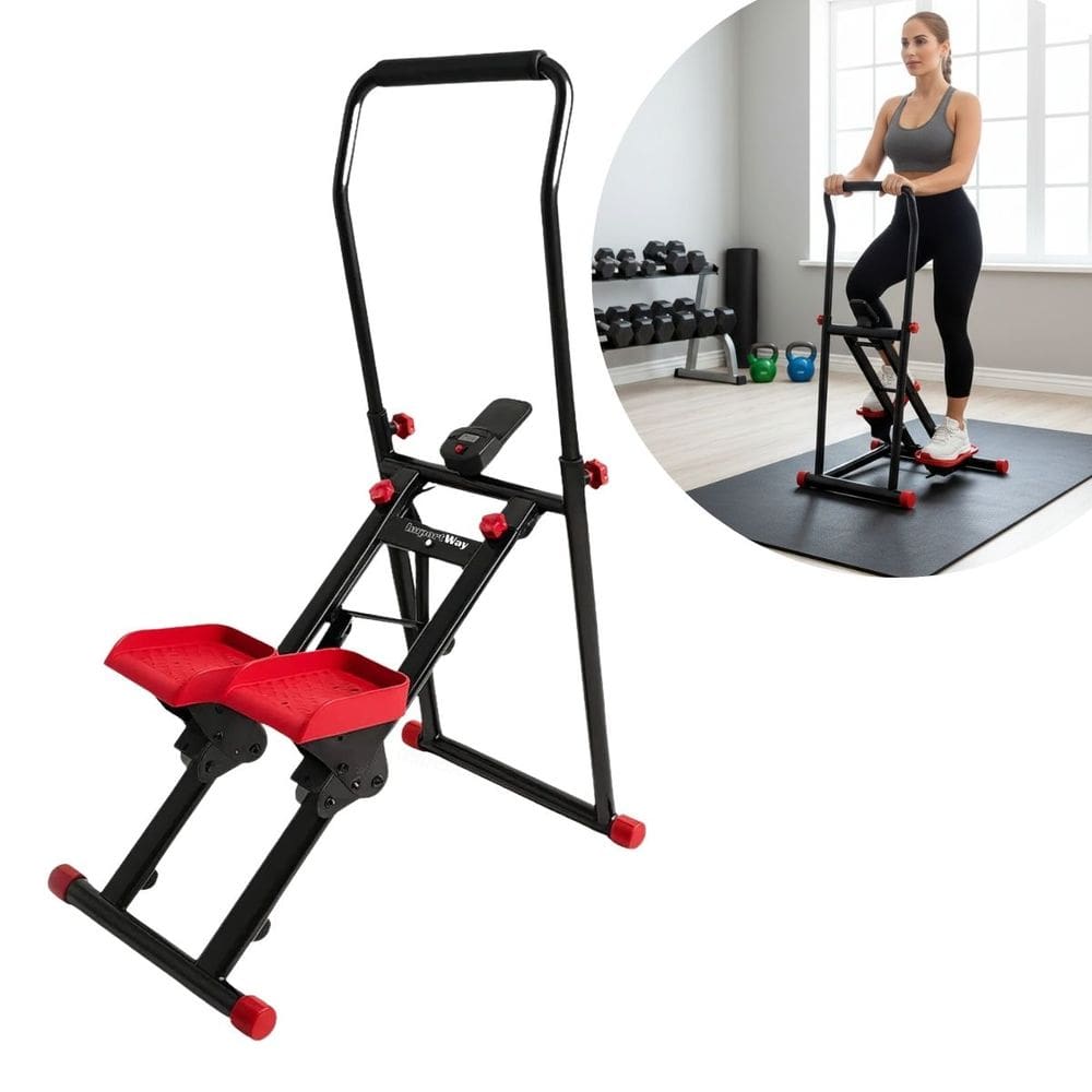 Elíptico Multifuncional Simulador Caminhada e Escalada Dobrável Portátil Importway Iwf022