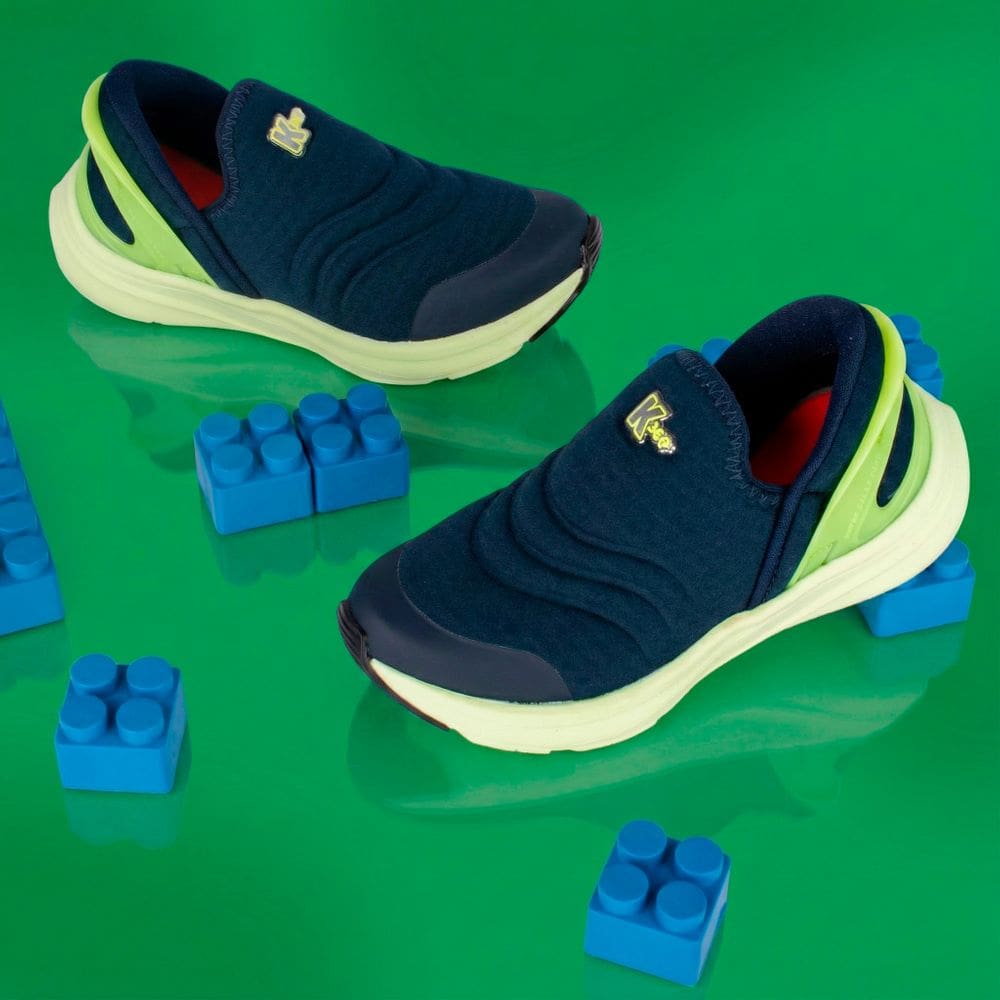 Tênis Infantil Menino Kidy K360 Energy Calce Fácil Marinho Conforto Anatômico Escolar