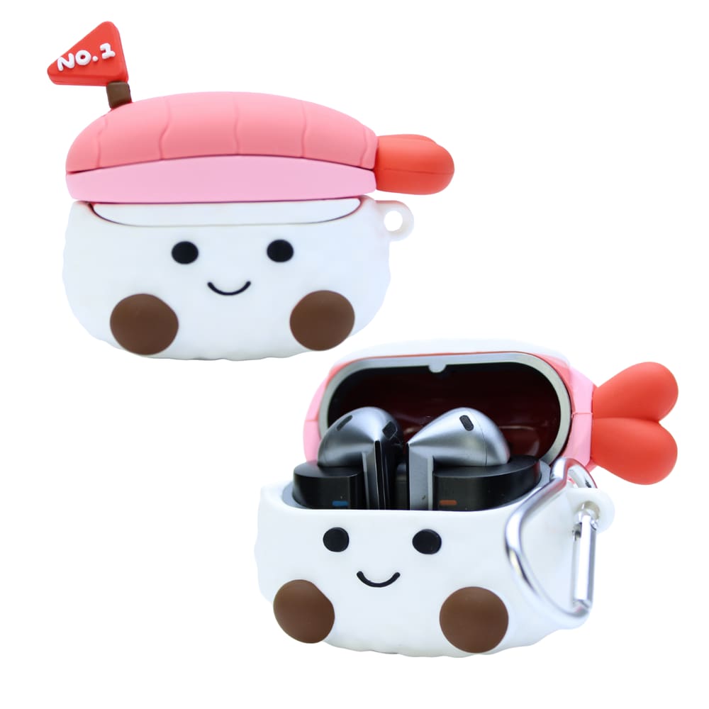 Capa Protetora Nerdcase para Samsung Galaxy Buds 3, Buds 3 Pro, Buds3 Fe, Nigiri Sushi