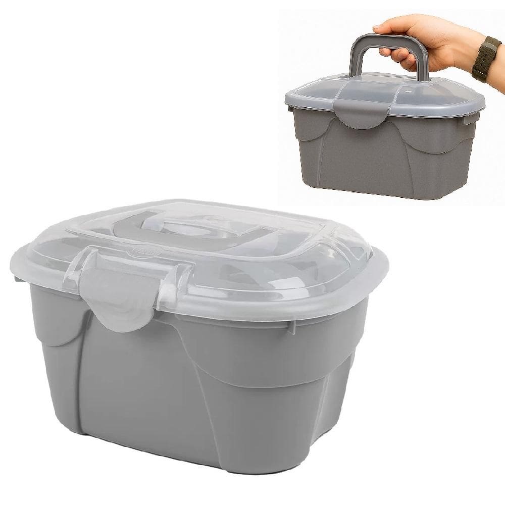 Maleta Multiuso Caixa Organizador Remedios Primeiros Socorros Grande Ferramentas Maquiagem Cosmeticos Manicure Box Alca