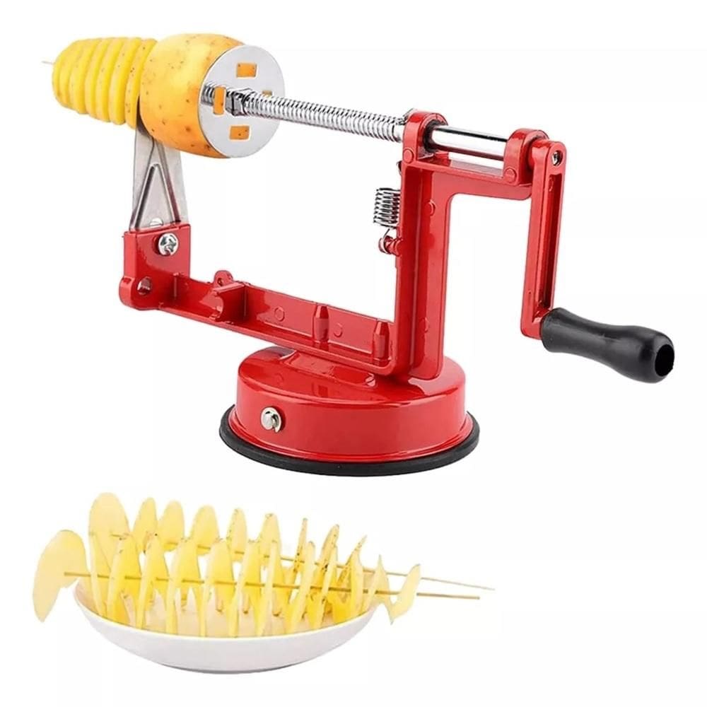 Maquina Em Espiral Cortadr Fatiador Slicer Chips No Palito Batata Legumes Frutas Verduras