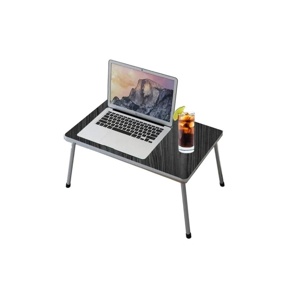 Mesa Home Office Suporte Dobravel Multiuso Notebook Bandeja Cama Sofa Portatil Preta