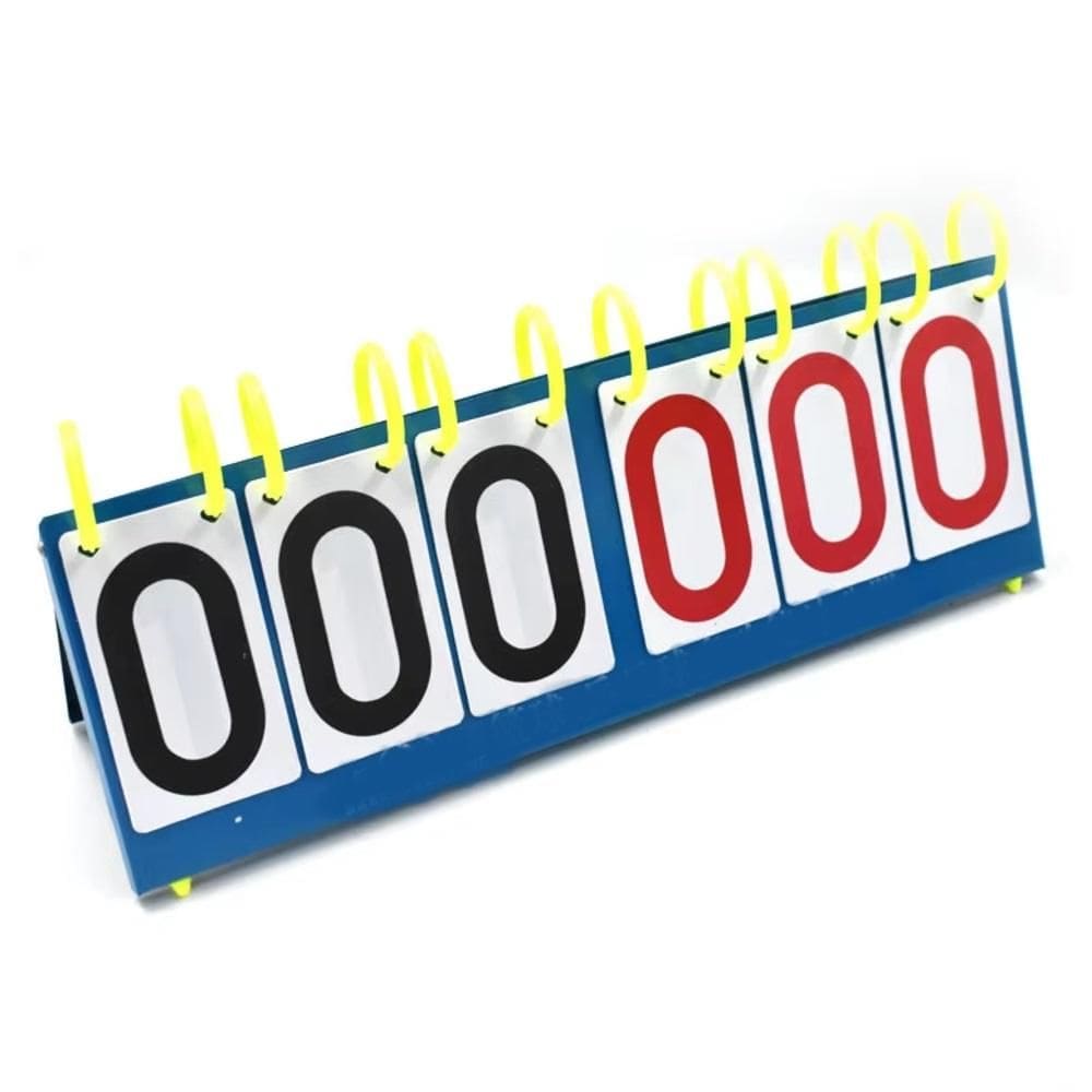Contador De Pontos Placar De Mesa Grande 6 Digitos Triplo Ate 999 Pontos Manual Para Basquete Futebol E Volei