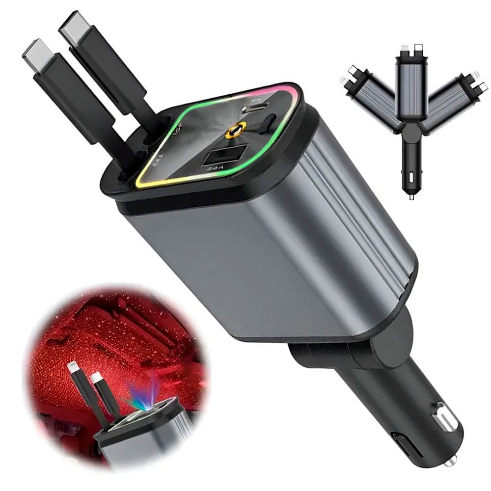 Carregador Automotivo Veicular Turbo Usb Carro Caminhao Suvs Caminhonete Projetor Iluminaçao Teto Decoraçao