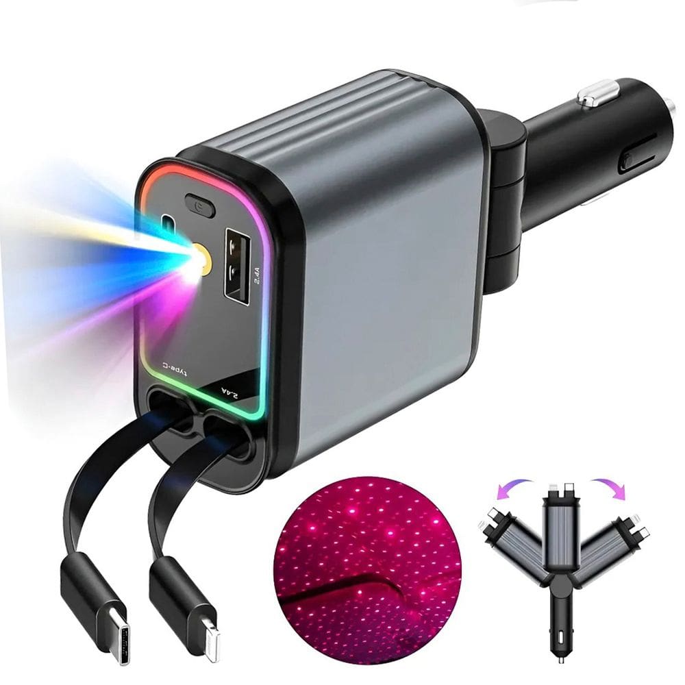 Carregador Veicular Auotmotivo Usb Turbo Caminhao Carro Suvs Projeto Teto Iluminaçao