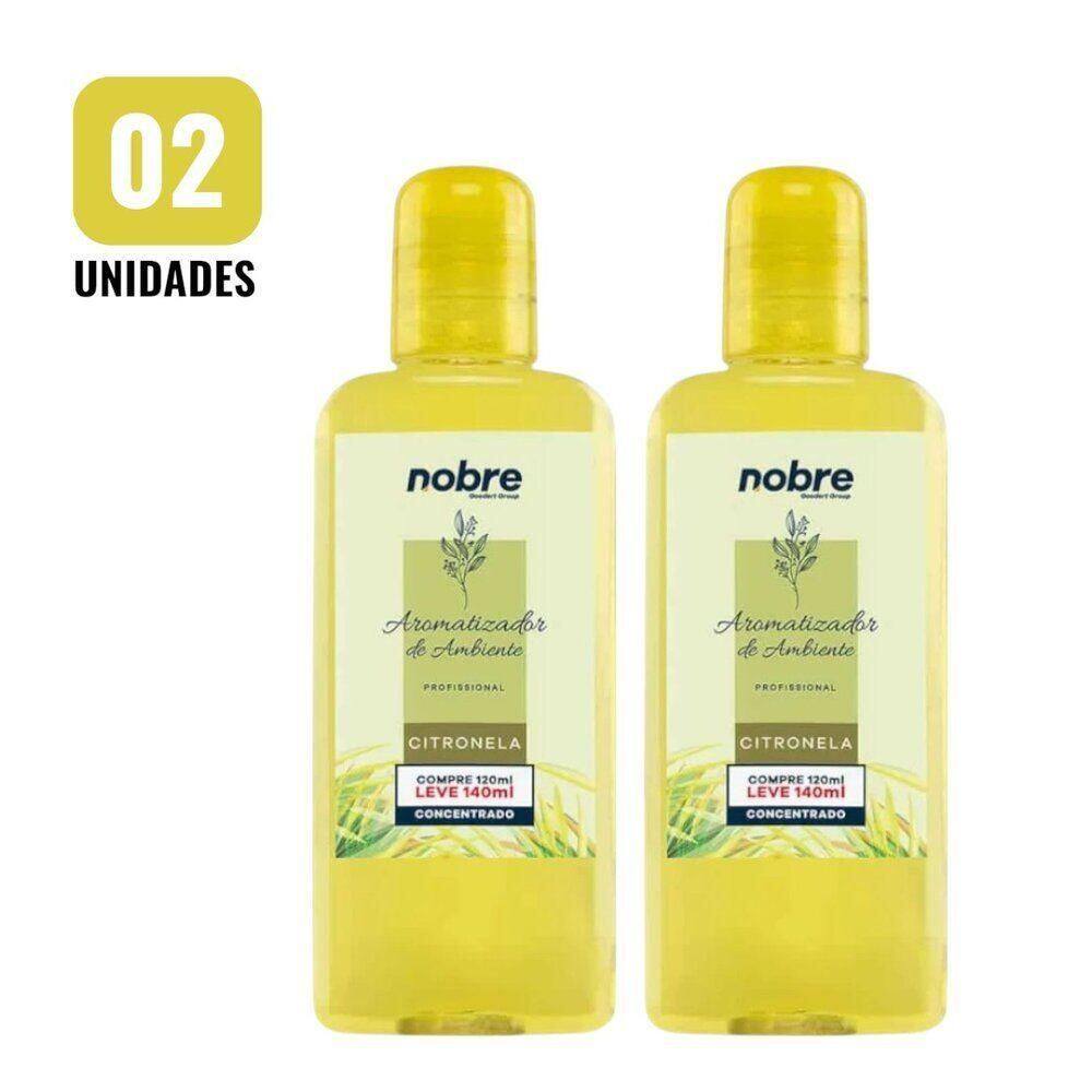 Kit 2 Aromatizantes De Ambiente 140ml Nobre - Citronela Concentrado, Perfume Duradouro