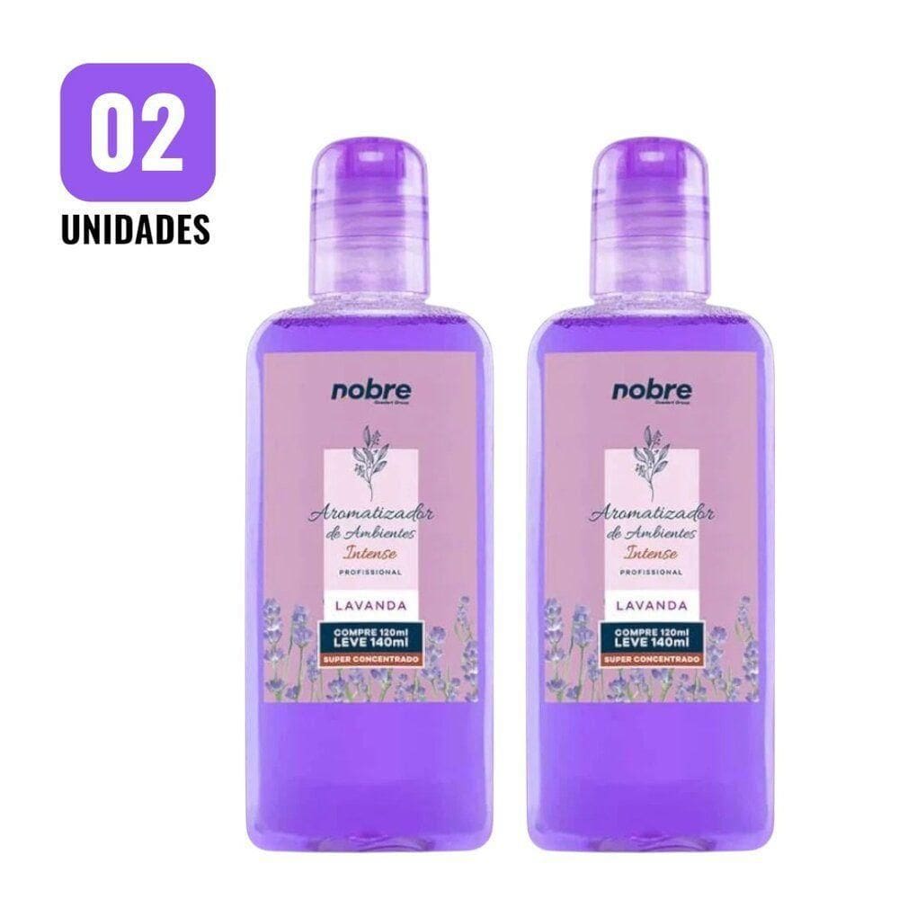 Kit 2 Aromatizantes De Ambiente 140ml Nobre - Lavanda Super Concentrado, Perfume Duradouro