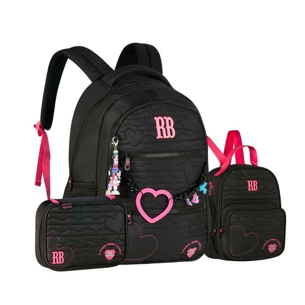 Mochila Costas Lancheira Térmica Estojo Rebecca Bonbon