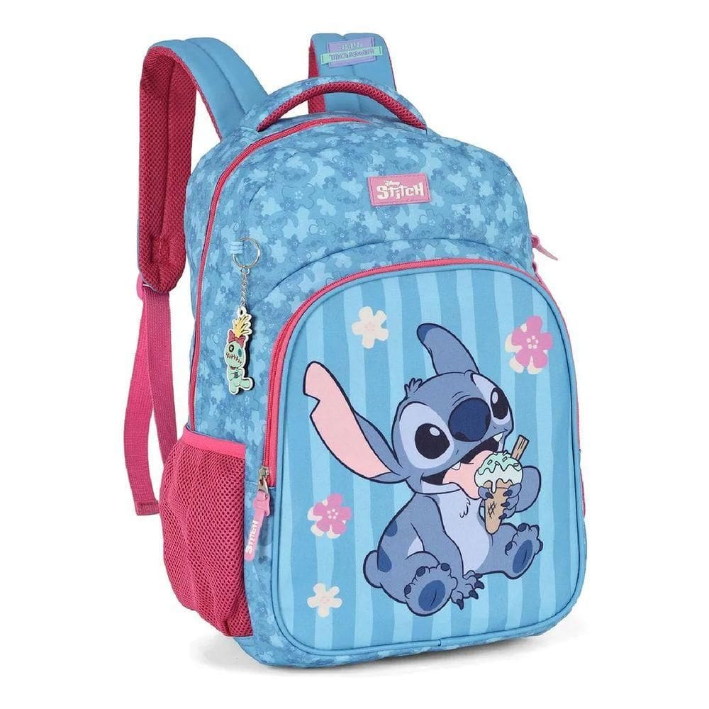Mochila Stitch Disney Azul com Pink - MS50101SC-PK - LUXCEL