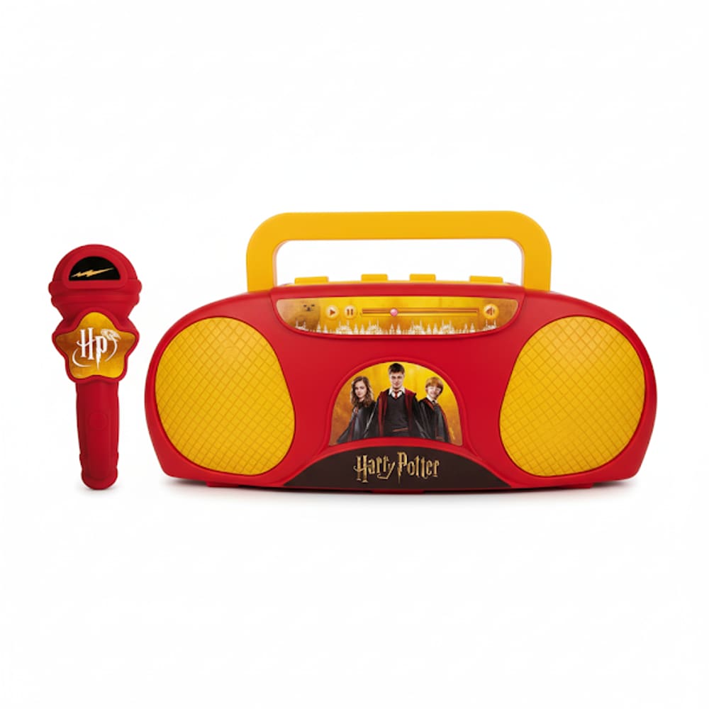 Karaoke Harry Potter Com Microfone e Rádio Amplificador Para Cantar Boom Box