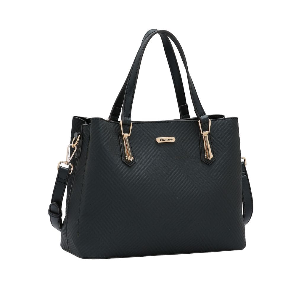 Bolsa Clássico Soft Chic - Alça de Mão - Preto - Chenson 3485310