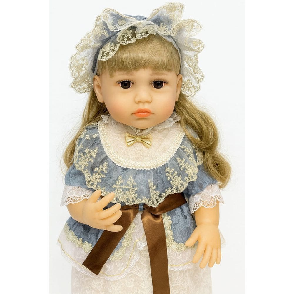 Boneca Realista Baby So Lovely 50 cm com Vestido de Renda - Toys Import