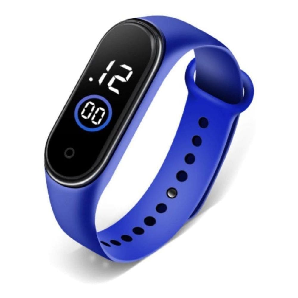 Relógio Led Digital Ultra-Leve, À Prova D` Água - Marinho