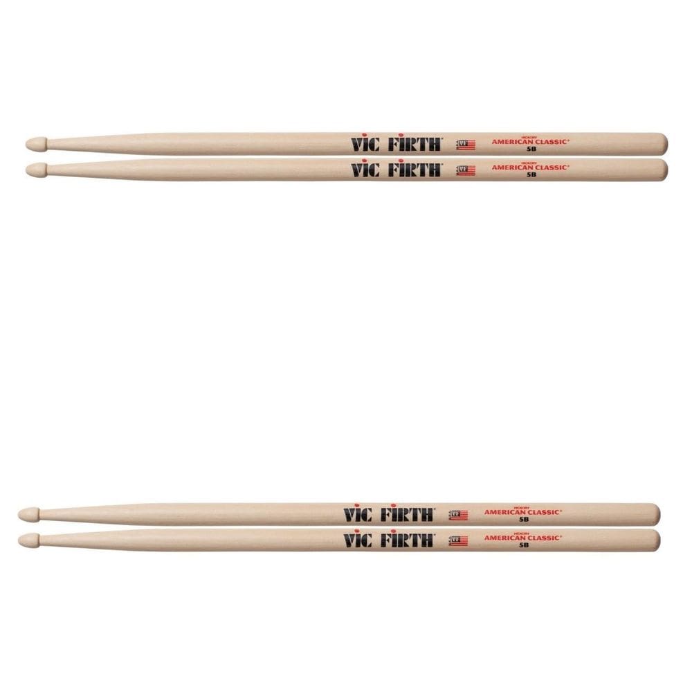 Kit 2 Pares Baquetas Vic Firth 5B American Classic Cod1263