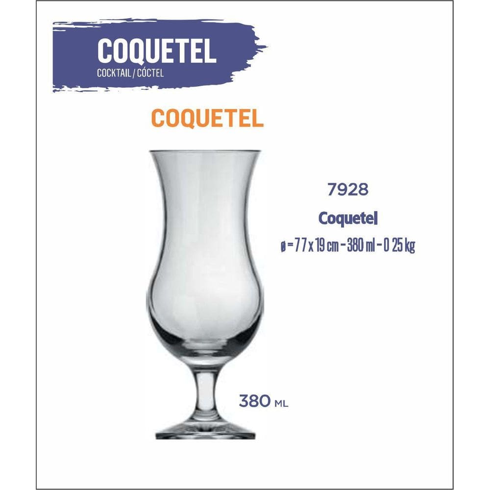 Jogo De Taças De Coquetel 380Ml 24 Unidades