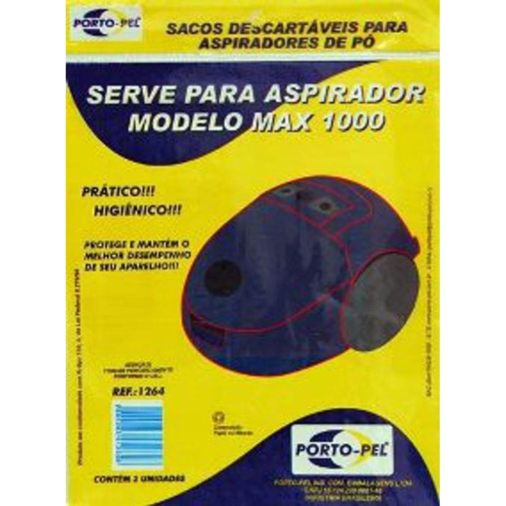 Pacote Saco De Aspirador De Pó Descartáveis Max1000.