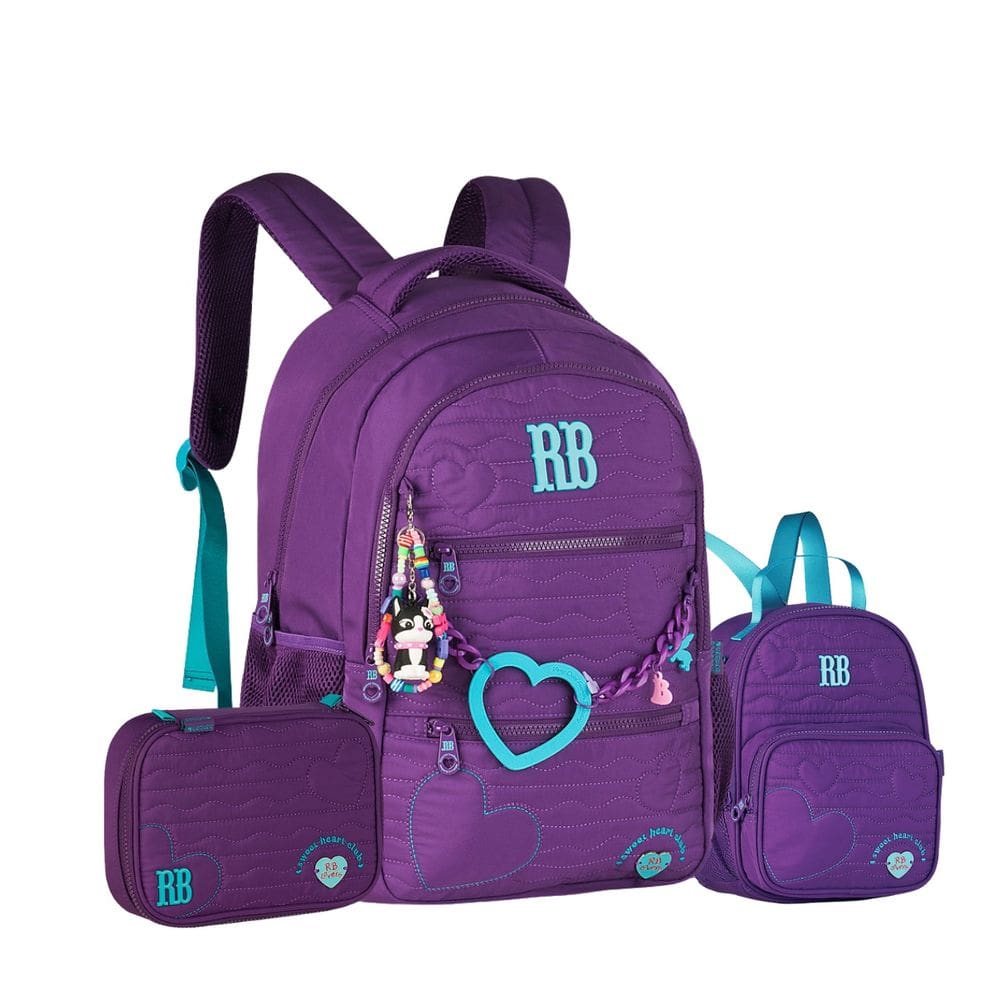 Mochila Costas Rebecca Bonbon Lancheira Térmica Estojo Box