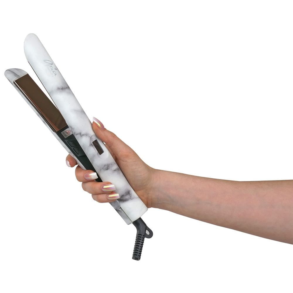 Plancha alisadora digital de mármol con infrarrojo Aria Beauty 1”