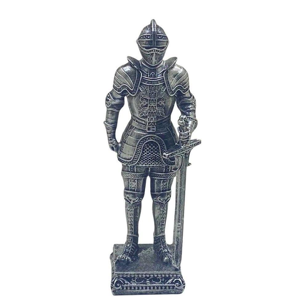 Figura Decorativa Estatueta Cavalheiro Espada 20 X 7 X 6 Cm