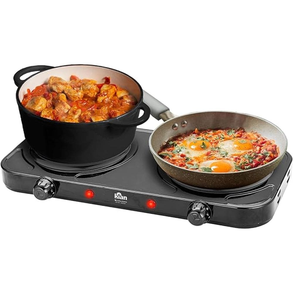 Kian - Fogão Elétrico Chapa Dupla 127V Preto FG-101