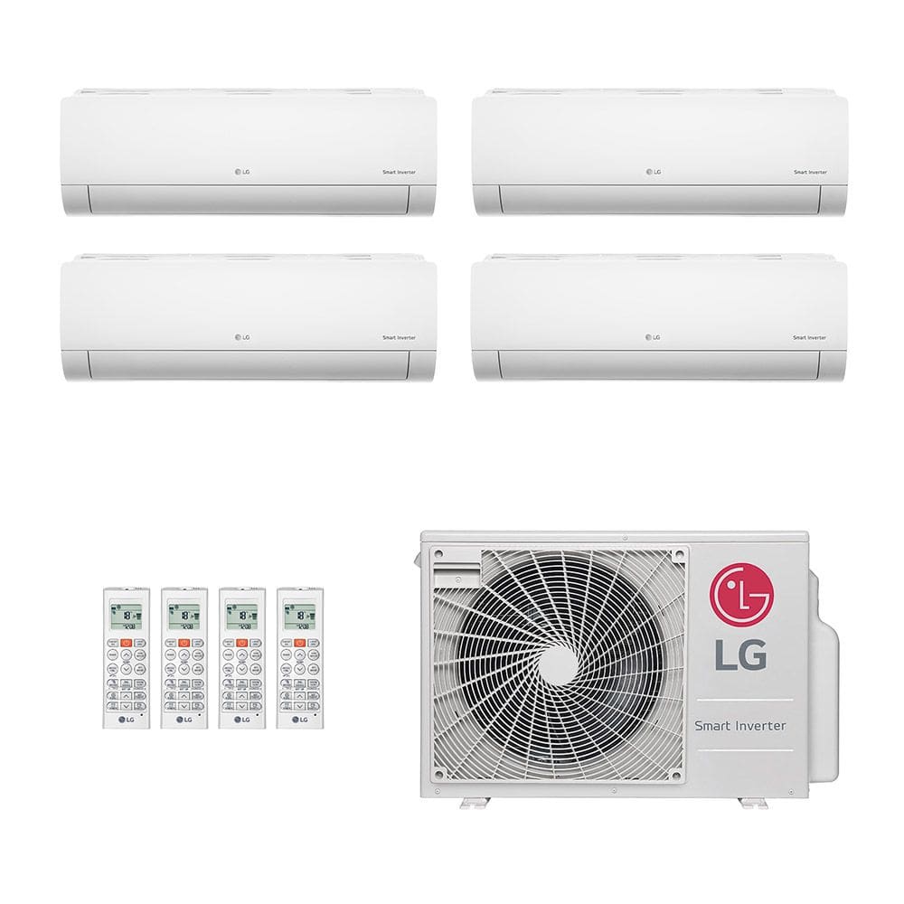 Ar-Condicionado Multi Split Inverter LG 30.000 (2x Evap HW 9.000 + 2x Evap HW 12.000) Só Frio 220V