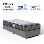 Cama Box com Colchão de Espuma D60 Double Face Guarda Costas Comfort Force Probel Solteiro 88cm