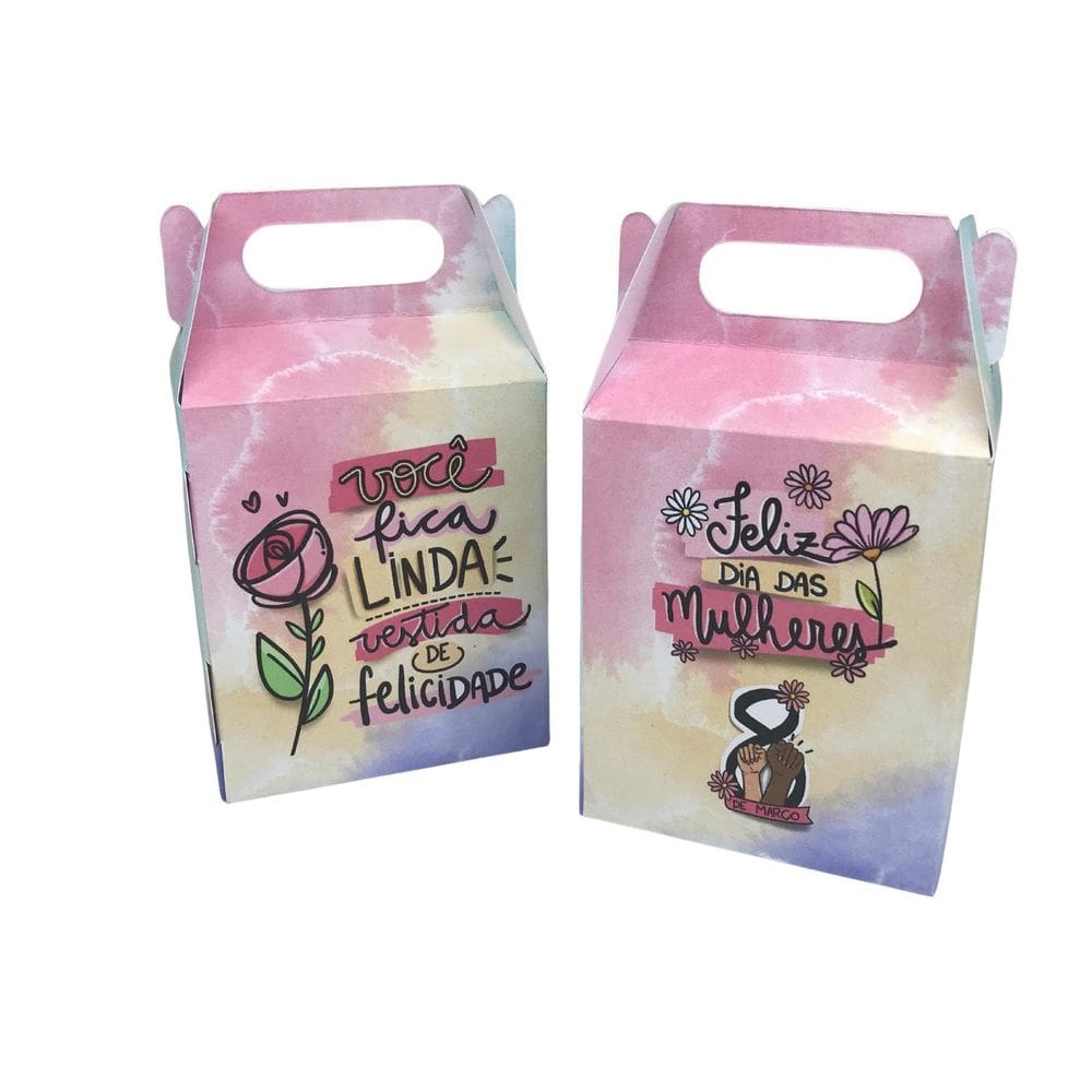 25 Lembrancinha Caixinha Dia Das Mulheres Mimo Cliente