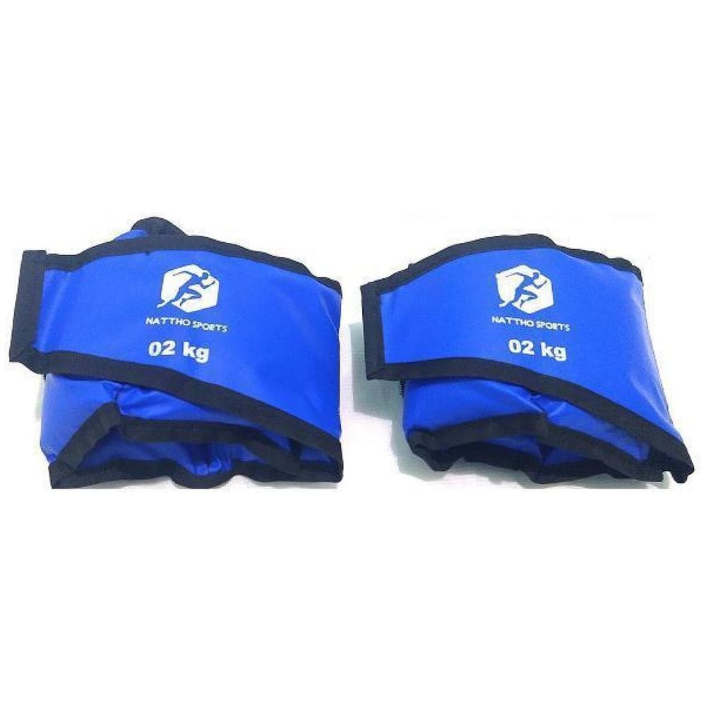 Kit Caneleira Tornozeleira De Peso 1Kg E 2Kg Perna / Braço