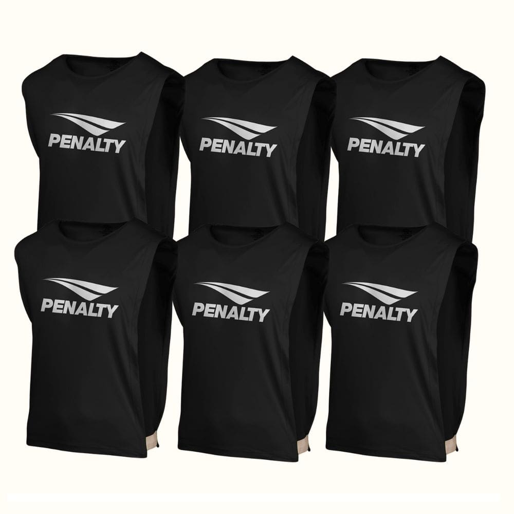 Kit Futebol - 6 Peças Colete Penalty Para Treinos Esportivo Tamanho Adulto