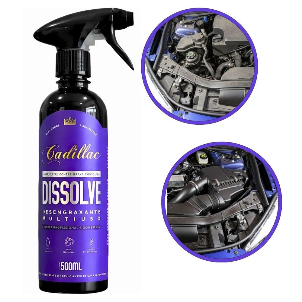 Dissolve Cadillac 500ml Desengraxante Multiuso Sujeira Pesada