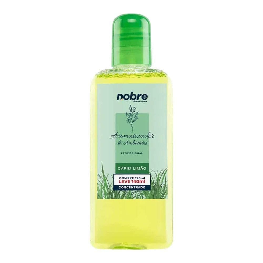 Aromatizante De Ambiente 140ml Nobre - Capim Limão Concentrado, Perfume Duradouro